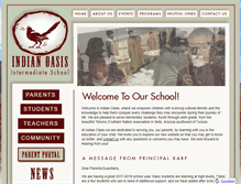 Tablet Screenshot of indianoasiselementary.org